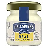 Hellmann's Real Mayonnaise Mini Jars Made with 100% Cage Free Eggs, Gluten Free, 1.2 oz, Pack of 72