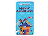 The Purple Cow - Magnetic Travel to Go Animal Homes - Matching Game, Multicolor
