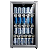 comfee CRV115TAST Beverage Refrigerator, 115 Cans, Stainless Steel
