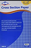 Alvin, Cross Section Paper Pad, Acid-Free, Use with Pencil or Ink, Laser, Copier, and Inkjet Compatible, 10" x 10" Grid - 50 Sheet Pad, 11" x 17"