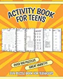 Activity Book for Teens: Fun Puzzle Book for Teenagers; Word Searches, Crosswords, Mazes, Cryptograms, Unscramble, Sudoku, Trivia, and More!