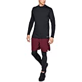 Under Armour Men's ColdGear Armour Fitted Mock Long-Sleeve T-Shirt , Black (001)/Steel , Large