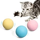 Potaroma 3 Pack Realistic Chirping Balls Cat Toys, 3 Lifelike Animal Chirping Sounds, Interactive Cat Kicker Toys, Fun Kitty Kitten Catnip Toys for Cat Exercise, Stimulates Cat Instinct to Hunt