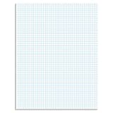 Ampad Efficiency Quadrille Pad, 8-1/2 x 11, White, 5x5, 50 Sheets per Pad, 10 Pads per Pack (22-032C)