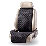 IVICY Linen Car Seat Cover for All Seasons Soft & Breathable Front Premium Covers with Non-Slip Protector Universal Fits Most Automotive, Van, SUV, Truck - 1 Unit