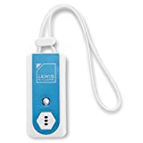 Lewis N Clark Travel Door Alarm + Window Guard Portable Home Security System Battery Operated for Hotel, Bedroom, Apartment & Dorm, with Built in LED Flashlight, Blue