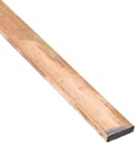 110 Copper Rectangular Bar, Unpolished (Mill) Finish, H02 Temper, ASTM B187, 1/8" Thickness, 3/4" Width, 12" Length