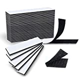 24 Pack Upgrade Hook Loop Strips, Heavy Duty Mounting Tape Double-Sided Fasten Interlocking Tape for Home and Office Use(1.2 x 4.7 Inch)