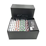 EZTAT2 100 Pcs Revolution Tattoo Cartridge Needles Assorted 3RL 5RL 7RL 5RS 7RS 7M1 9M1 11M1 9CM 15CM with 2 Aluminum Grips Mixed Tattoo Needles for Rotary Pen Machine Supply