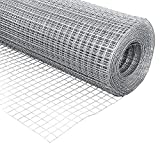 PS Direct Hardware Cloth - 48 Inch x 100 Foot Multipurpose Galvanized Mesh – 1/2 Inch Square Openings, Great for Chicken Coop, Gutter Guard, Animal Control and Garden Use, 19 Gauge, 1 Roll