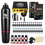 Dragonhawk Complete Tattoo Kit Rotary Tattoo Pen Machine Cartridges Needles Power Supply