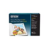 Epson S041727 Premium Photo Paper, 68 lbs., High-Gloss, 4 x 6 (Pack of 100 Sheets),White