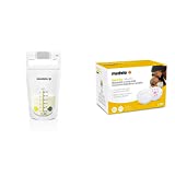 Medela Breast Milk Storage Bags 100 Count and Disposable Nursing Pads 120 Count, Breast Pump Accessories to Help Moms Begin and Continue Breastfeeding