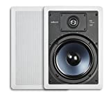 Polk Audio RC85i 2-way Premium In-Wall 8" Speakers (Pair) | Perfect for Damp and Humid Indoor/Outdoor Placement (White, Paintable Grille)