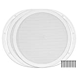 Reliable Hardware Company RH-4002-10-2-A White Universal Surface Mount 10" Speaker Covers, Pair