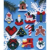 Tobin 1221 Country Christmas Ornaments Plastic Canvas Kit, 7 Count