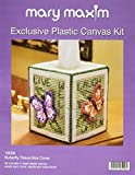 Mary Maxim 19056 Butterfly Tissue Box Plastic Canvas Kit-5" 7 Count