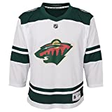 Outerstuff Youth NHL Replica Jersey-Away Minnesota Wild, White, Toddler One Size (2T-4T)