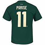 Reebok Zach Parise Minnesota Wild NHL Men Green Player Name & Number Jersey T-Shirt (L)