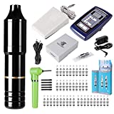 Solong Complete Tattoo Kit Rotary Tattoo Pen Machine with Tattoo Ink Mixer Machine Cartridges Needles EM128KIT02D-1-US