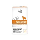 Elanco Tapeworm Dewormer (praziquantel tablets) for Dogs, 5 Count (Pack of 1) Praziquantel Tablets for Dogs and Puppies 4 Weeks and Older