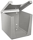 Quarterfold Wiper Dispenser for Wypall and Kimtech Wipes (09107), Countertop or Bench Top Unit, Grey, 6 Dispensers/Case