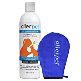 Allerpet Cat Dander Remover w/Free Applicator Mitt - Effective Cat Allergy Relief - Anti Allergen Solution Made in USA - (12oz)