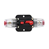 STETION Car Audio 80 Amp Resettable Fuse Circuit Breaker Car Protect for Audio System Fuse 12-24V DC for Car Audio Amps Overload Protection Fuse (80A)