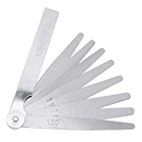 【Happy Shopping Day】 OriGlam Metric Master Feeler Gauge Set, Stainless Steel Blade Filler Gauge, Metric and Imperial Gap Measuring Tool with Adjustable Nut and 0.02-1.00mm