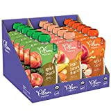 Plum Organics | Stage 2 | Organic Baby Food Meals [6+ Months] | Fruit & Veggie Variety Pack | 4 Ounce Pouch (Pack of 18)