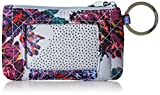 Vera Bradley Women's Cotton Zip ID Case Wallet, Petite Neon Blooms, One Size