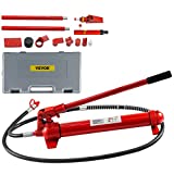 Mophorn 12 Ton Porta Power Kit 2M Oil Hose Hydraulic Car Jack Ram 5.3 inch Lifting Height Autobody Frame Repair Power Tools for Loadhandler Truck Bed Unloader Farm and Hydraulic Equipment Construction