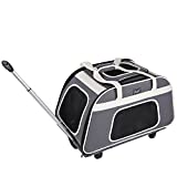 Petsfit Pet Carrier with Removable Wheels