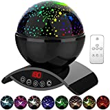 YSD Night Lighting Lamp, Modern Star Rotating Projection, Romantic Star Projector Lamp for Kids, USB Rechargeable & Remote Control, Gifts for Kids,Bedroom(Upgrade)