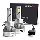 LASFIT Custom H7 LED Bulb for Mercedes-Benz Volkswagen with Retainer Adapter Plug n Play, 2pack
