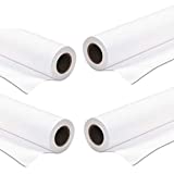 4 Rolls 42-inch x 150-foot 20lb Bond Plotter Paper, 2-inch Core - Compatible with HP DesignJet & Canon IPF Inkjet Printers