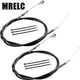 MRELC Universal Throttle Cable Compatible with Manco Go Kart 8252-1390 Go Cart，wire 71" With 63" Casing，Two sets of throttle cable for karting