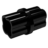 FORMUFIT F114ICO-BK-10 Internal PVC Coupling, Furniture Grade, 1-1/4" Size, Black (Pack of 10)