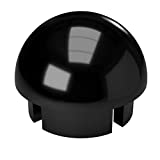 FORMUFIT F114BEC-BK-10 PVC Internal Ball End Cap, Furniture Grade, 1-1/4" Size, Black (Pack of 10)