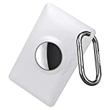 Spigen Air Fit Designed for Apple AirTag Wallet Card Case Cover AirTag Holder for AirTag Keychain Ring (2021) - White