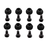 ZRM&E 8pcs 10mm Hard Disk Drive Screws and Shock Absorption Rubber Washer Kit PC Hard Disk Drive Mounting Accessories for 3.5 inches HDD SSD