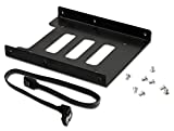 Valuegist 2.5" to 3.5" Internal SSD/HDD Mounting Kit, Metal Bracket Adapter with SATA 3.0 Cable (1Pack)