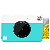 KODAK Printomatic Digital Instant Print Camera - Full Color Prints On ZINK 2x3" Sticky-Backed Photo Paper (Blue) Print Memories Instantly