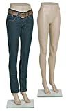 Female Plastic Mannequin Leg Form - Height 43" - with Base