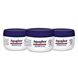 Aquaphor Healing Ointment - Skin Protectant for Dry Cracked Skin - Hands, Heels, Elbows - 3.5 oz Jar (Pack of 3)