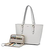 LOVEVOOK Purses and Wallet Set for Women, Work Tote Purse Shoulder Bag, Fashion Handbags with Matching Wallets Set 2 Pcs