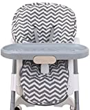 NoJo High Chair Pad High Chair Cover - Chevron Gray