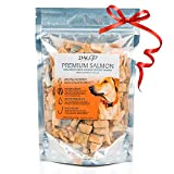 All Natural Freeze Dried Salmon Dog Treats – with Omega 3 and Omega 6 Fish Oil – by IM K9 – 100% Pure Fish with Skin – Gluten Free, Grain Free, No Soy – Made in The USA