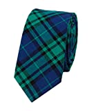 Levao Men's Cotton Plaid Tie Skinny Necktie 210094