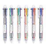 Multicolor Pens, Shuttle Art 23 Pack 6-in-1 0.7mm Retractable Ballpoint Pens for Office School Supplies Students Children Gift